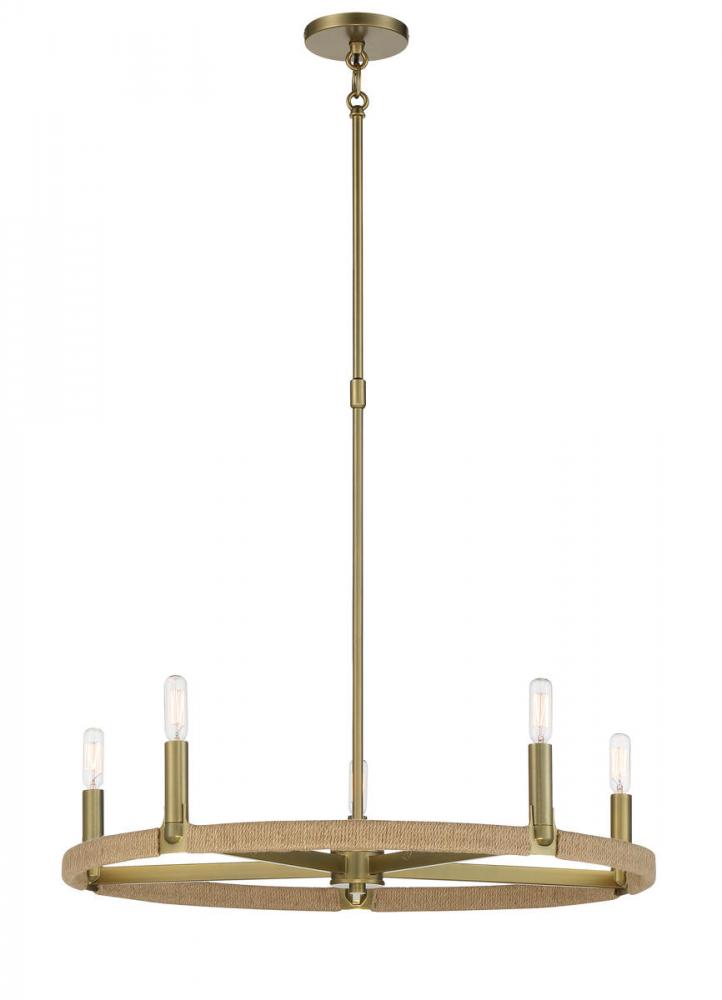 WINDWARD PASSAGE - 5 LIGHT CHANDELIER