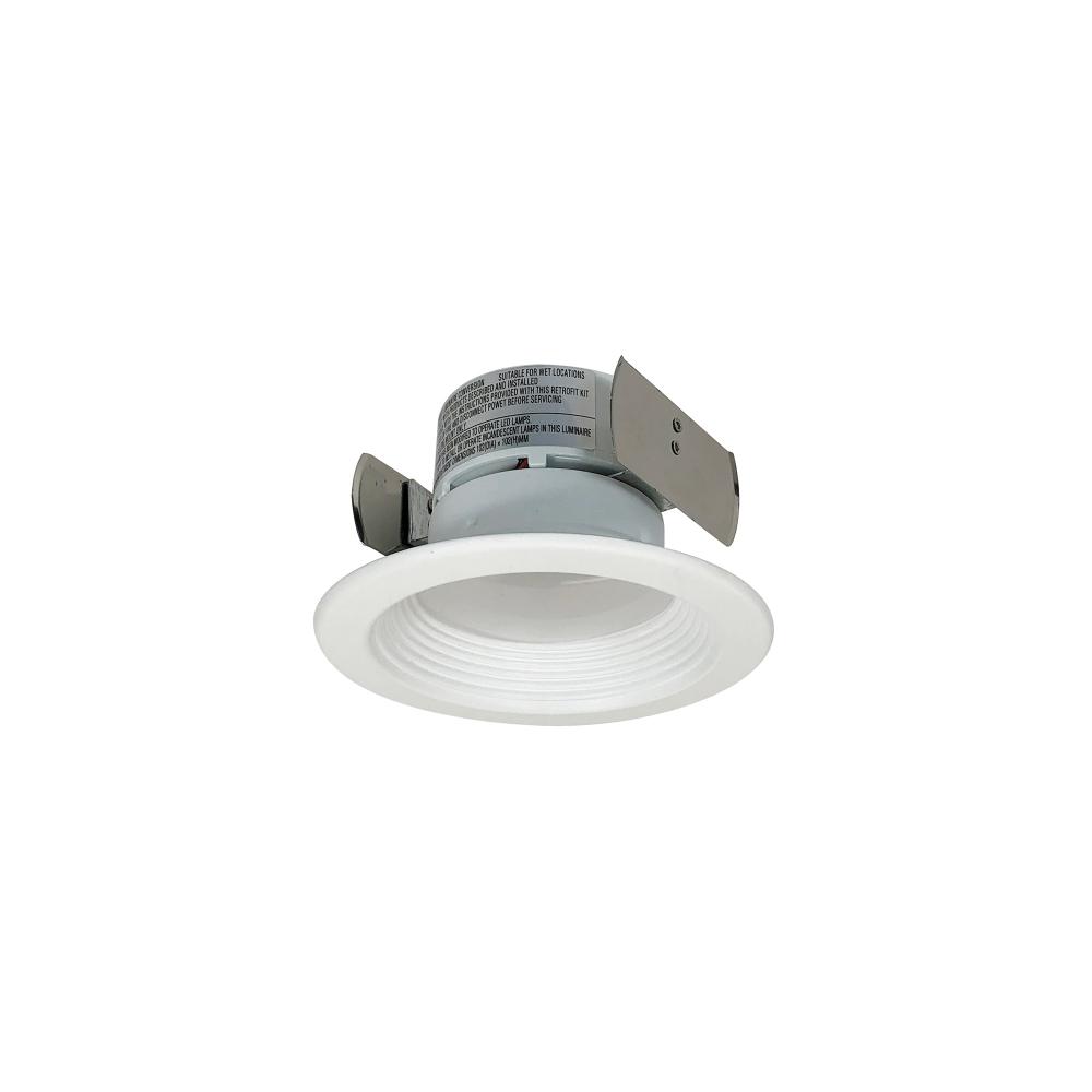 4" Onyx Square LED Retrofit Reflector 900lm / 14.5W, 2700K, White finish