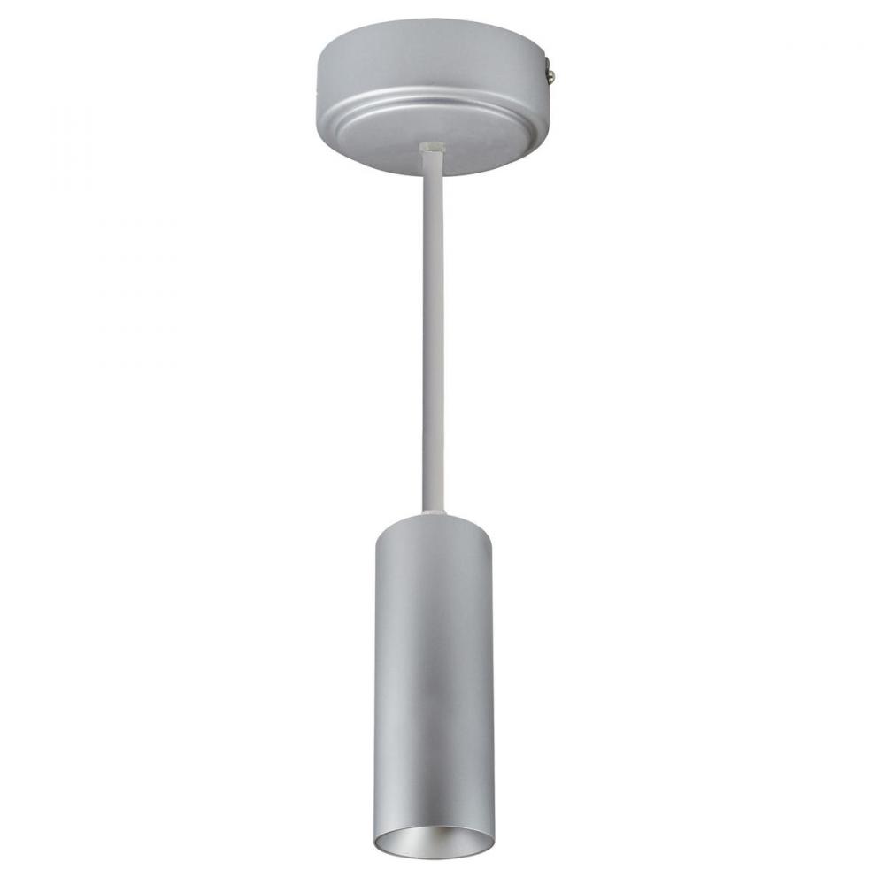 2" iLENE 72" Stem Mount Mini Cylinder, 1000lm, 15W, 3000K, Silver, 120V Triac/ELV/0-10V &