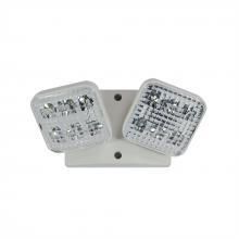 Nora NE-872LEDW - Emergency LED Single Square Head Remote, 2x 1W, 150lm, White