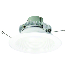 Nora NLCBC2-65230MPW/ALE4 - 6" Cobalt Click Round Retrofit Baffle, 750lm / 10W, 3000K, Matte Powder White Baffle / Matte