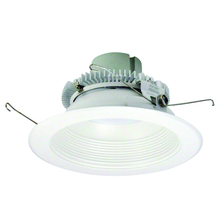 Nora NLCBC2-65240WW/10LE4EM - 6" Cobalt Click Round Retrofit Baffle, 1000lm / 12W, 4000K, White Baffle / White Flange,