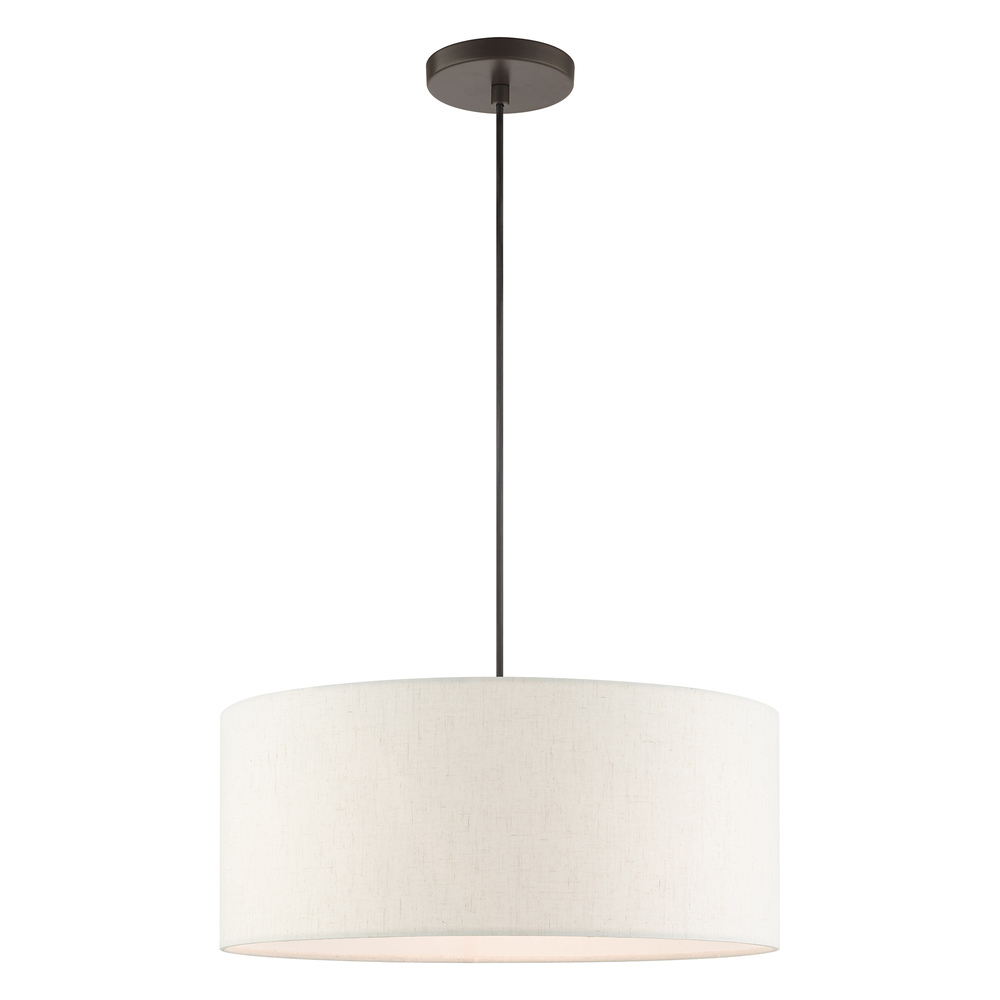 3 Lt English Bronze Drum Pendant