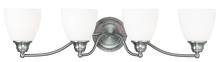 Livex Lighting 13674-91 - 4 Light Brushed Nickel Bath Light