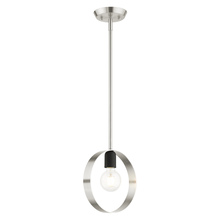 Livex Lighting 46411-91 - 1 Lt Brushed Nickel Pendant