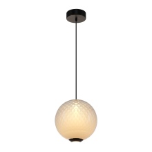 Artcraft AC6940WH - Celeste Integrated LED Pendant 12", White with Diamond Glassware