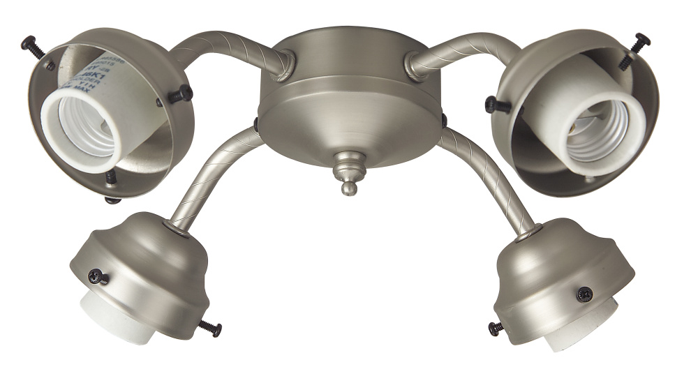 Universal 4 Light Fitter in Brushed Satin Nickel