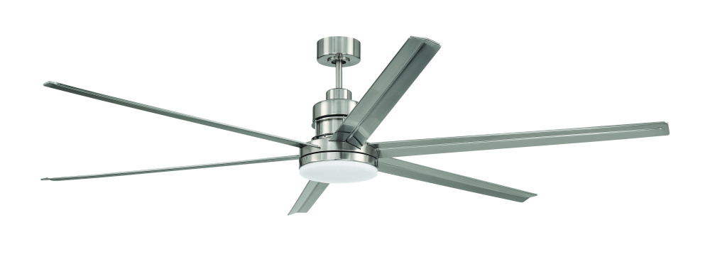 72" Mondo in Brushed Polished Nickel w/ Brushed Polished Nickel Blades