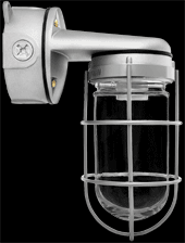 VAPORPROOF VXBR 100W WALL BRACKET 4 INCHES BOX 3/4 INCH BLACK LESS GLOBE