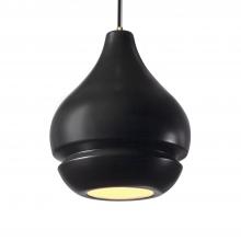 Justice Design Group CER-6400-CRB-ABRS-BKCD-LED1-700 - Arabesque 1-Light LED Pendant
