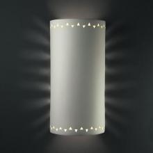 Justice Design Group CER-9020W-BIS-LED1-1000 - Sun Dagger Extra Large Cylinder - Open Top & Bottom (Outdoor) - LED