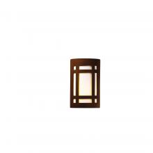 Justice Design Group CER-5480W-RRST-LED1-1000 - Small ADA Craftsman Window - Closed Top (Outdoor) - LED