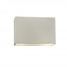 Justice Design Group CER-5655W-MAT - Large ADA Outdoor LED Wide Rectangle - Open Top & Bottom