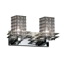 Justice Design Group WGL-8172-15-GRCB-CROM - Metropolis 2-Light Bath Bar