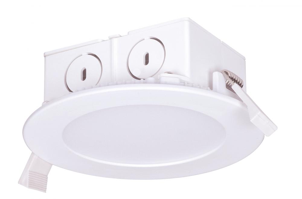 8.5 watt LED Direct Wire Downlight; Edge-lit; 4 inch; 2700K; 120 volt; Dimmable