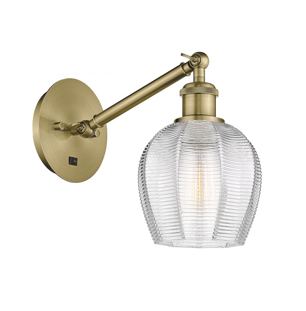 Norfolk - 1 Light - 6 inch - Antique Brass - Adjustable Sconce