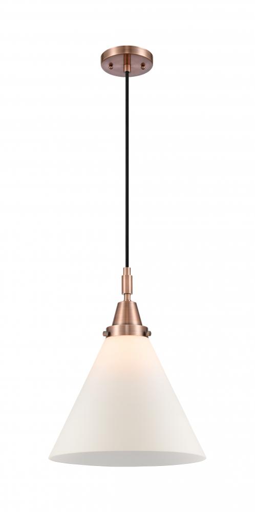 Cone - 1 Light - 12 inch - Antique Copper - Mini Pendant