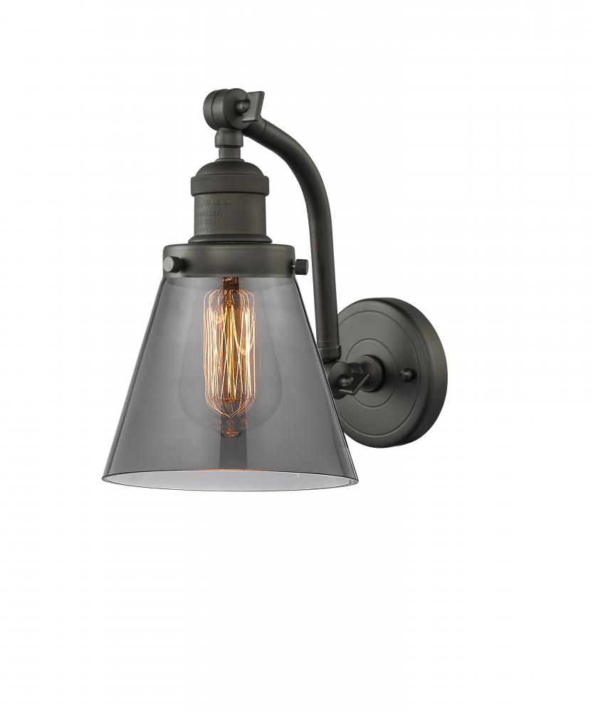 Cone - 1 Light - 7 inch - Oil Rubbed Bronze - Adjustable Sconce