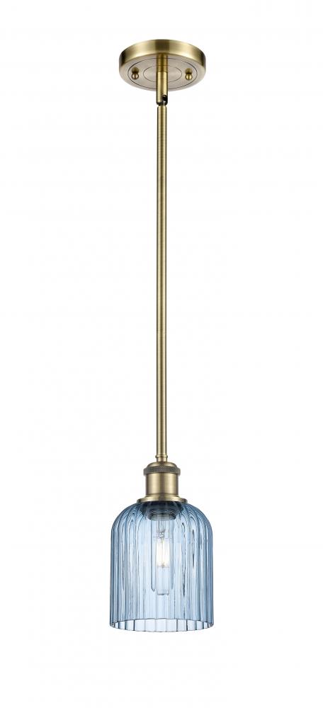 Bridal Veil - 1 Light - 5 inch - Antique Brass - Mini Pendant