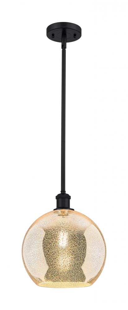 Athens - 1 Light - 10 inch - Matte Black - Mini Pendant