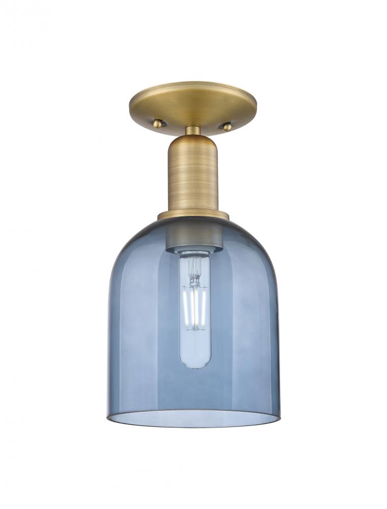 Bella - 1 Light - 6 inch - Brushed Brass - Semi-Flush Mount