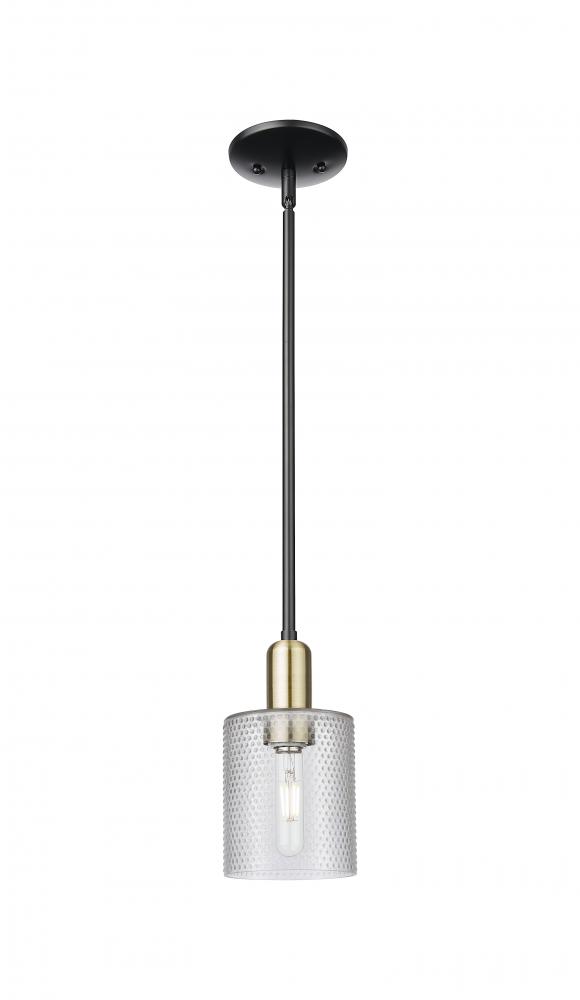 Cobbleskill - 1 Light - 5 inch - Black Antique Brass - Stem hung - Mini Pendant