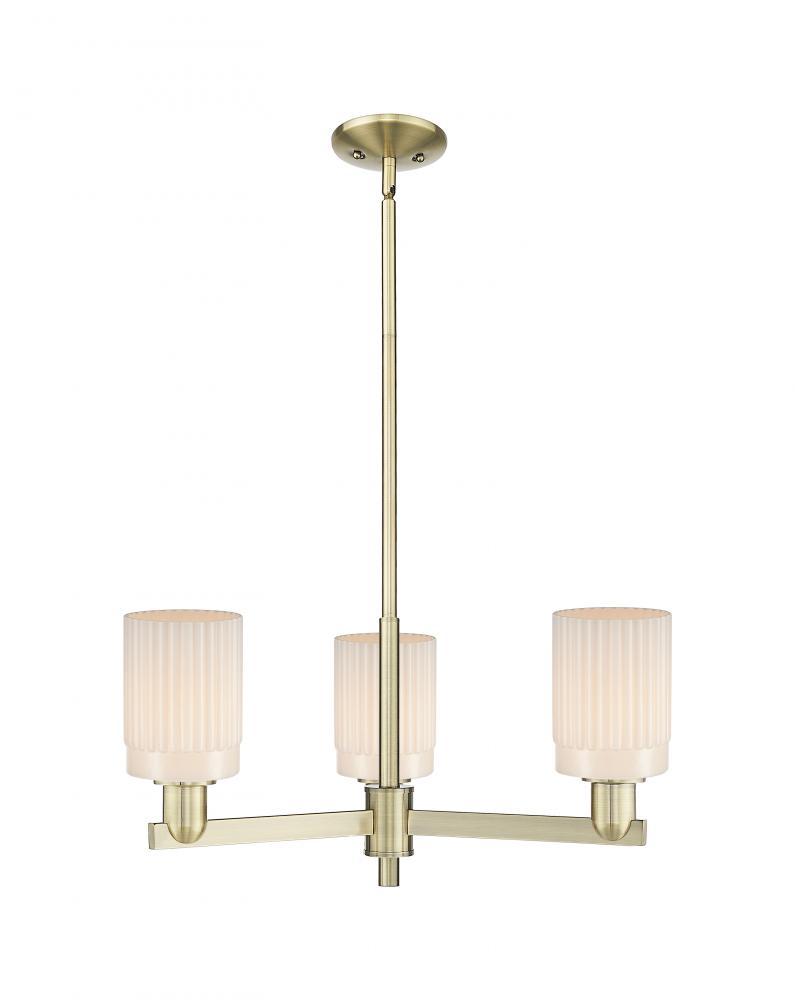 Hadley - 3 Light - 26 inch - Antique Brass - Stem hung - Flush Mount