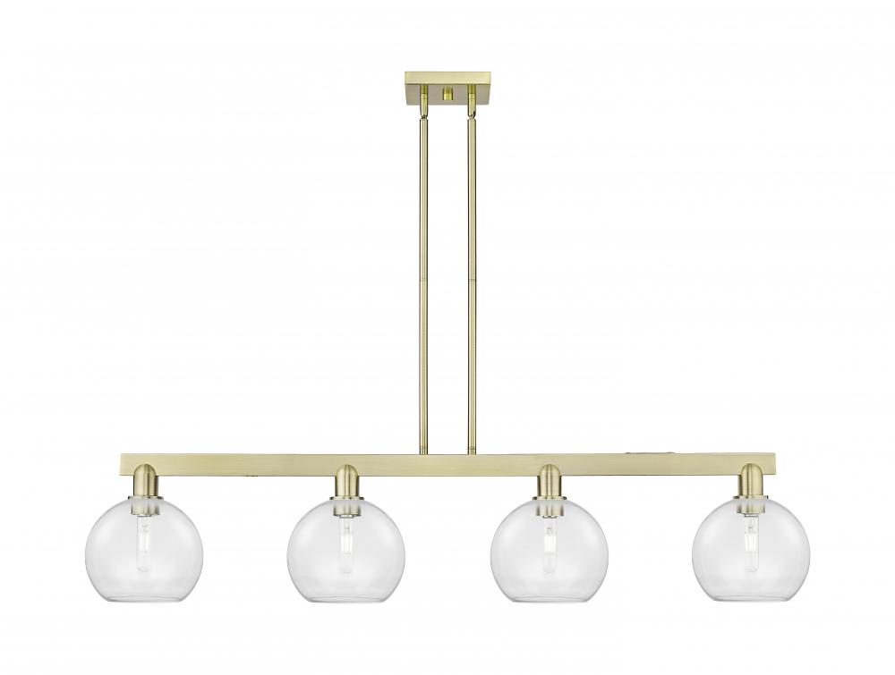 Athens - 4 Light - 51 inch - Antique Brass - Stem hung - Island Light