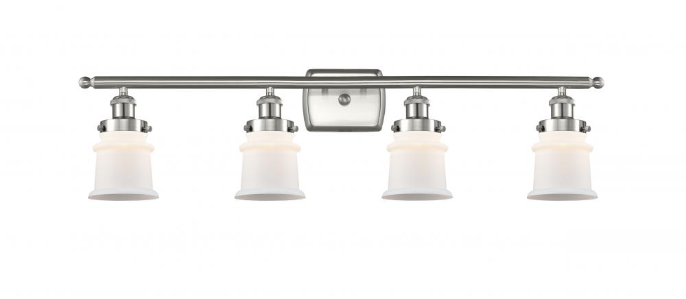 Canton - 4 Light - 36 inch - Brushed Satin Nickel - Bath Vanity Light