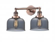 Innovations Lighting 208-AC-G73 - Bell - 2 Light - 19 inch - Antique Copper - Adjustable Bath Vanity Light
