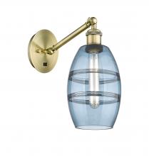 Innovations Lighting 317-1W-AB-G557-6BL - Vaz - 1 Light - 6 inch - Antique Brass - Adjustable Sconce