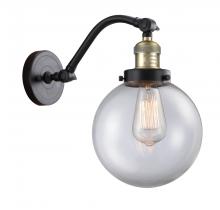 Innovations Lighting 515-1W-BAB-G202-8 - Beacon - 1 Light - 8 inch - Black Antique Brass - Sconce