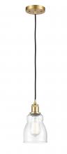 Innovations Lighting 516-1P-SG-G394 - Ellery - 1 Light - 5 inch - Satin Gold - Cord hung - Mini Pendant
