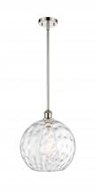 Innovations Lighting 516-1S-PN-G1215-12 - Athens Water Glass - 1 Light - 12 inch - Polished Nickel - Mini Pendant