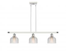 Innovations Lighting 516-3I-WPC-G412 - Dayton - 3 Light - 36 inch - White Polished Chrome - Cord hung - Island Light