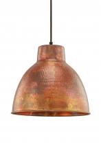 Innovations Lighting 650-1P-BC-11 - Charita - 1 Light - 12 inch - Burnt Copper - Cord hung - Mini Pendant