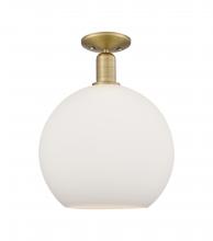 Innovations Lighting 716-1C-BB-G121-12 - Athens - 1 Light - 12 inch - Brushed Brass - Semi-Flush Mount