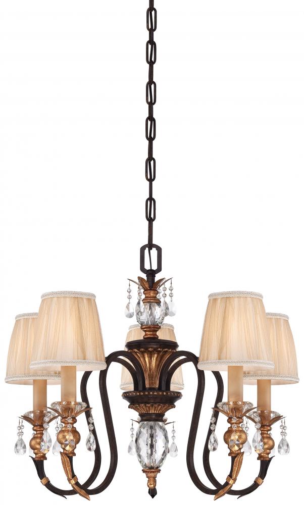 BELLA CRISTALLO - 5 LIGHT CHANDELIER
