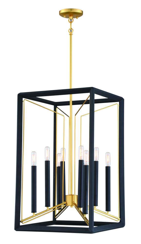 SABLE POINT - 8 LIGHT PENDANT