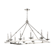 Hudson Valley 3244-PN - 10 LIGHT CHANDELIER