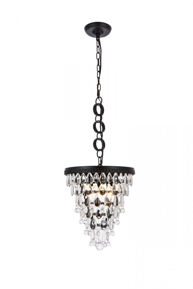 Nordic 3 lights black pendant