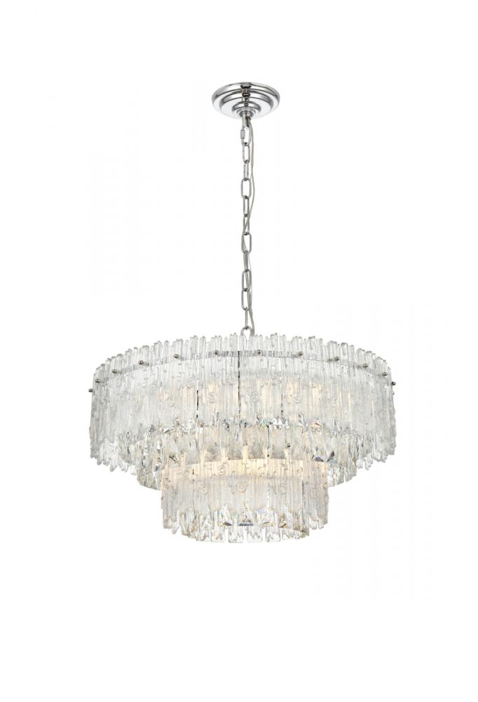 Pendant D21" x H11" L6 Chrome