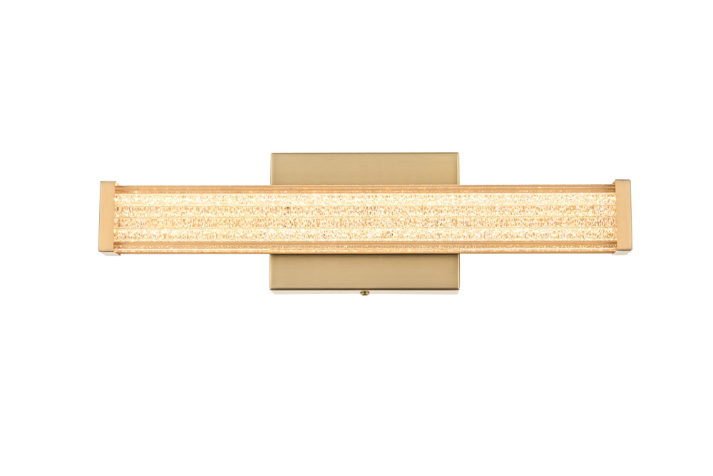 Wall Sconce L16" E4.5" H4.3" LED 8W 3CCT Satin Gold