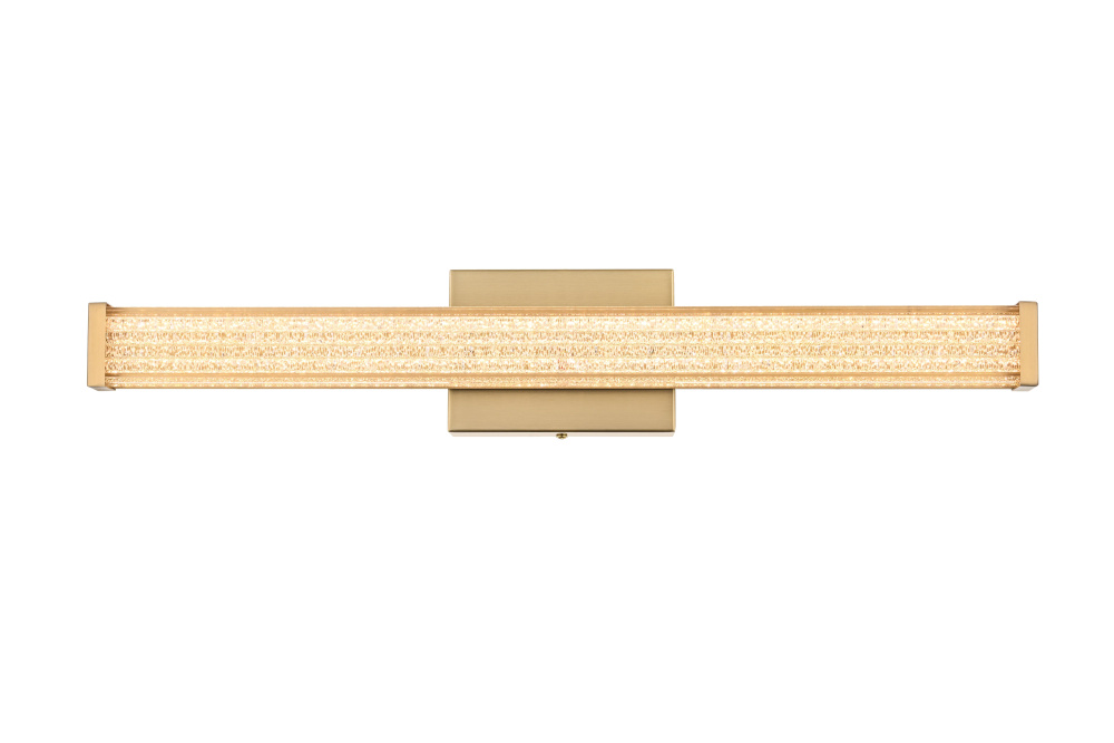 Wall Sconce L24" E4.5" H4.3" LED 14W 3CCT Satin Gold