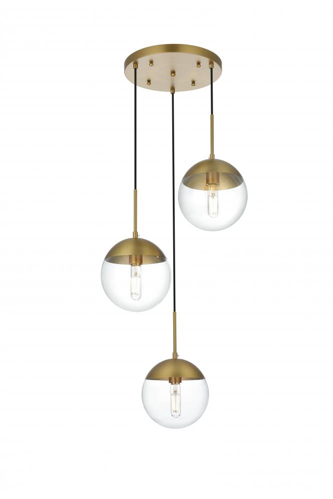 Eclipse Hang D18"H9"L3 Satin Gold CL