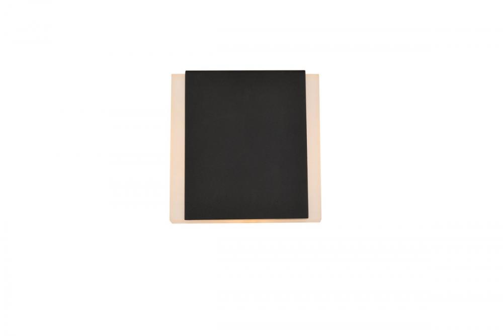 Raine Integrated LED wall sconce  in black