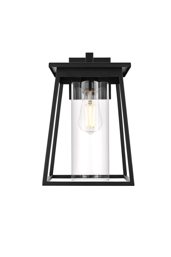 Lambert 8.5 inch Outdoor Wall sconce in Black