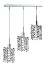 Elegant 1283D-O-E-CL/EC - Mini 3 light Chrome Pendant