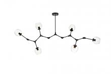 Elegant 1712G70BK - Cavoli 70 Inch Chandelier in Black