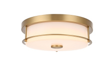 Elegant LD304F12SG - Kolson 12 inch LED Flush Mount in Satin Gold